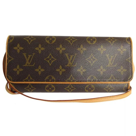 LOUIS VUITTON Monogram Pochette twinGMCrossbody Shoulder Bag - Picture 1 of 12